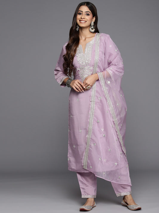 Designer Embroidery Kurta With Pant And Beautiful  Dupatta