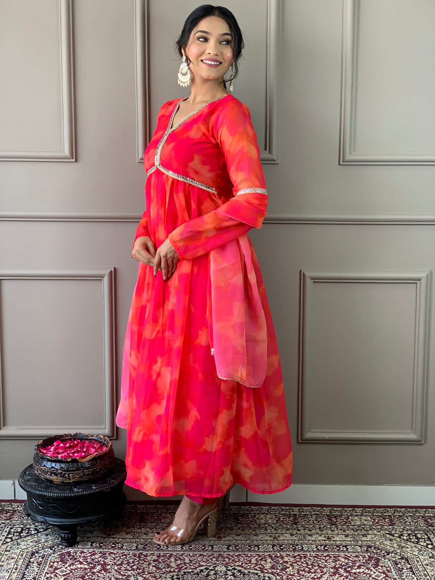 Beautiful Suit In Alia Design With Pant And Dupatta