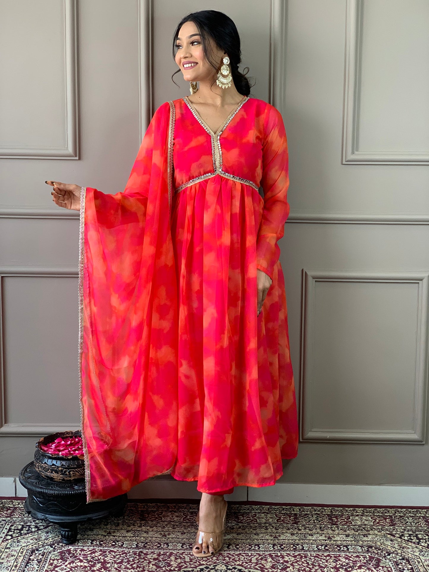 Beautiful Suit In Alia Design With Pant And Dupatta