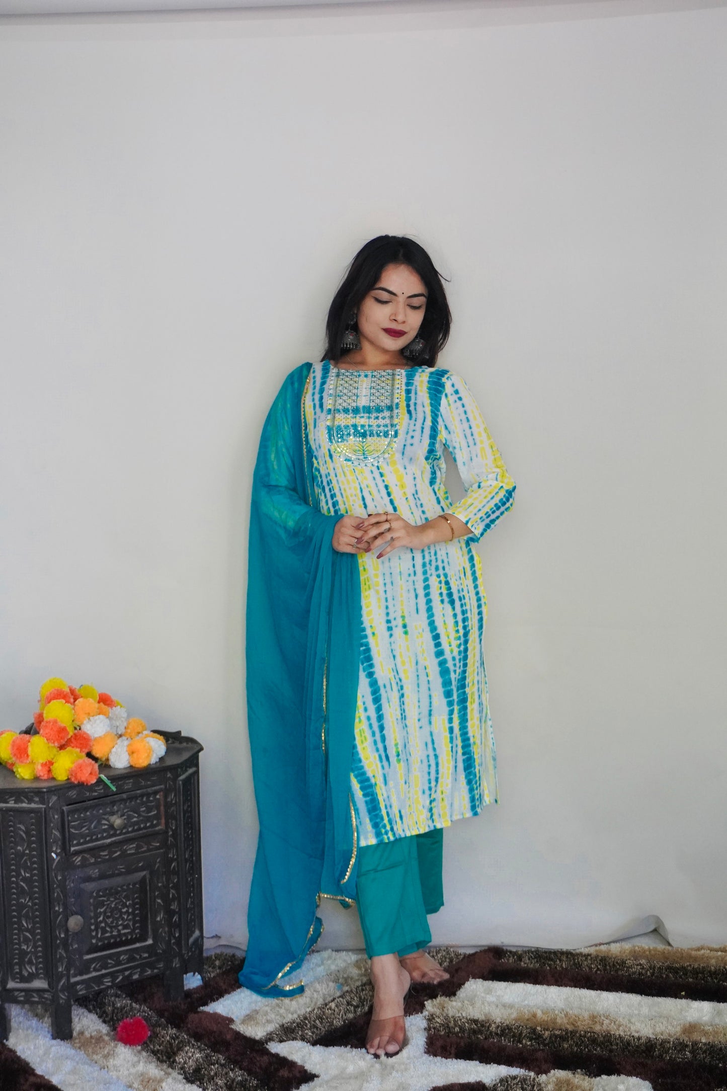 New Beautiful Design Rayon Suit With Pant